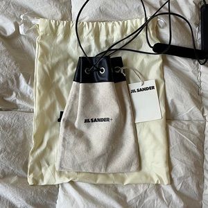 JIL SANDER Leather/Canvas Bag ✨